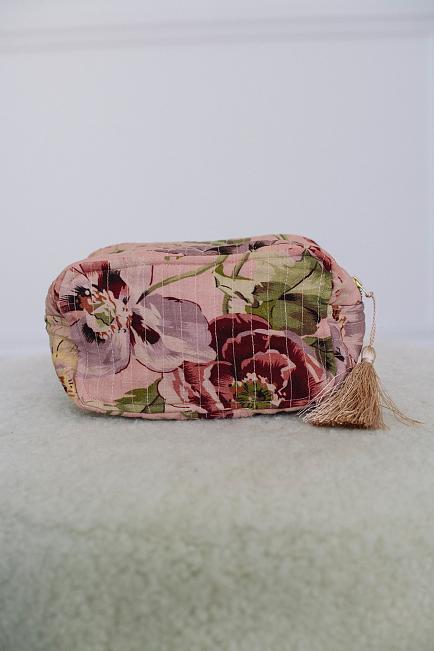 Cosmetic Bag Linen Poppy Field
