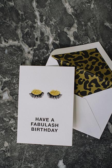 Cardsome Have A Fabulash Birthday A6 White/Glitter kort
