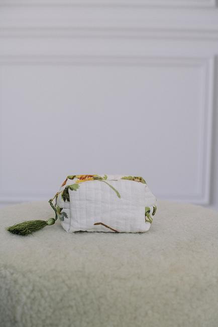 Makeup Bag Linen Botanical