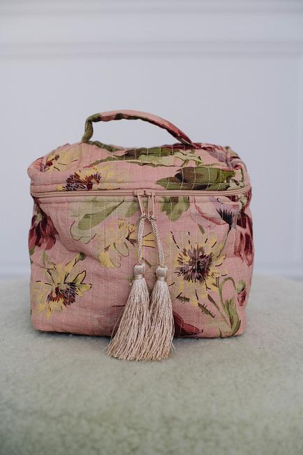 Beauty Bag Linen Poppy Field 1