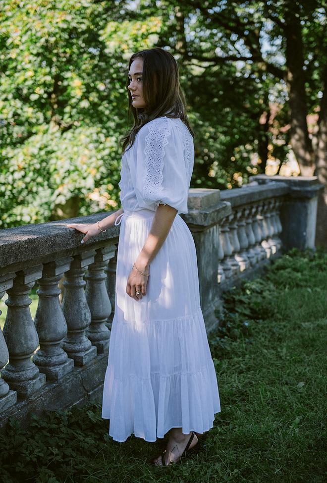 By Timo Cotton Slub Maxi Dress Perfect White 4