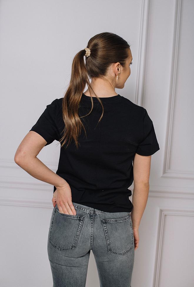 Dagmar Cotton T-Shirt Black t-skjorte 5