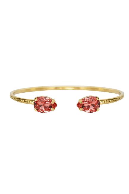 Caroline Svedbom Petite Drop Bracelet Gold Rose Peach armbånd 2