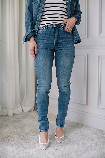 Anine Bing Beck Jean Enamel Blue jeans