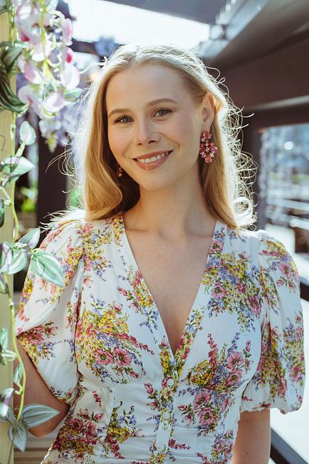 Caroline Svedbom Selene Earrings Gold Sunset Combo øredobber 2
