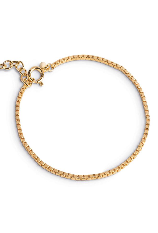 Enamel Copenhagen Box Chain Bracelet Gold armbånd 2