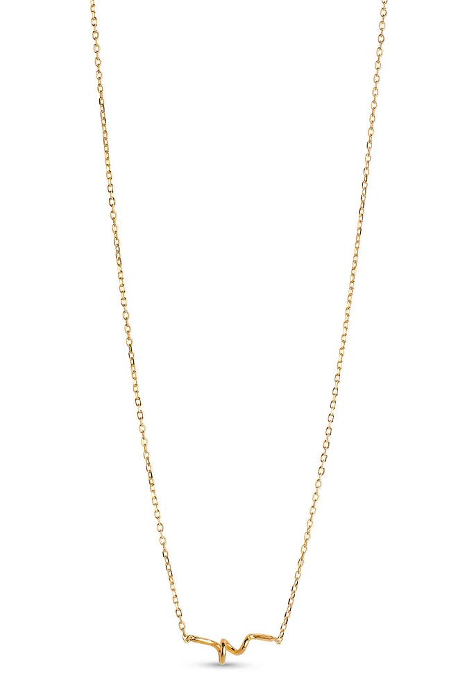 Enamel Copenhagen Twist Necklace Gold smykke 2