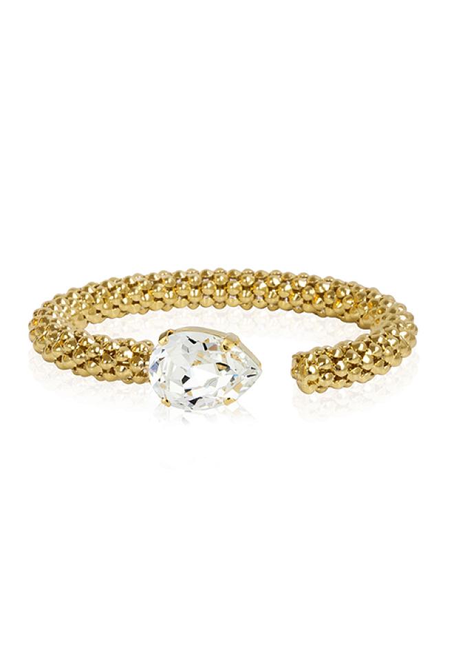 Caroline Svedbom Classic Rope Bracelet Gold Crystal armbånd 3